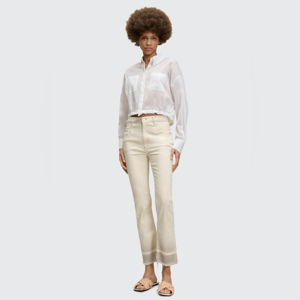 DOROTHEE SCHUMACHER cream mix dip dye love pant